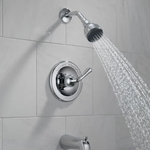 Delta Single Handle Tub and Shower in Chrome, B114920, MRSP: $153.6, FINAL PRICE: $39.99 + TAX