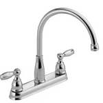 Delta Foundations Two Handle Kitchen Faucet in Chrome, 21987LF, MRSP: $133.45, FINAL PRICE: $39.99 + TAX