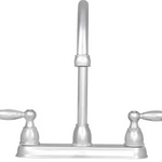 Delta Foundations Two Handle Kitchen Faucet in Chrome, 21987LF, MRSP: $133.45, FINAL PRICE: $39.99 + TAX