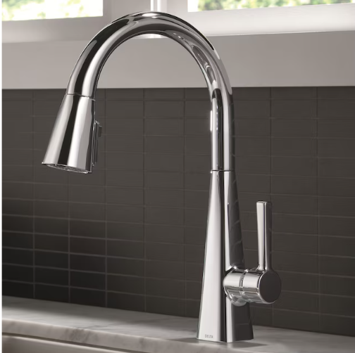 Delta Lenta Single-Handle Pull-Down Kitchen Faucet in Chrome, 19802Z-DST, MRSP: $399, FINAL PRICE: $99.99 + TAX