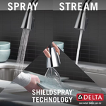 Delta Lenta Single-Handle Pull-Down Kitchen Faucet in Chrome, 19802Z-DST, MRSP: $399, FINAL PRICE: $99.99 + TAX