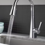 Delta Lenta Single-Handle Pull-Down Kitchen Faucet in Chrome, 19802Z-DST, MRSP: $399, FINAL PRICE: $99.99 + TAX