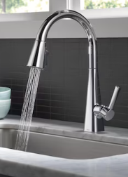 Delta Lenta Single-Handle Pull-Down Kitchen Faucet in Chrome, 19802Z-DST, MRSP: $399, FINAL PRICE: $99.99 + TAX