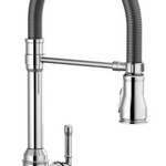 Delta Broderick Single Handle Pull-Down Kitchen Faucet With Spring Spout in Chrome, 9690-DST, MRSP: $1056, FINAL PRICE: $469.99 + TAX