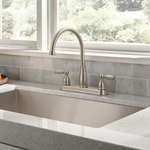 Delta Foundations Two Handle Kitchen Faucet in Stainless Steel, 21987LF-SS, MRSP: $170.15, FINAL PRICE: $44.99 + TAX