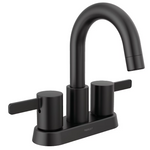 Peerless Precept Two Handle Centerset Lavatory Faucet in Matte Black, P2530LF-BL, MSRP: $132.41, FINAL PRICE: $59.99 + TAX