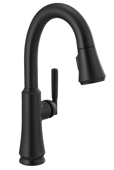 Coranto Single Handle Pull-Down Bar/Prep Faucet, 9979-BL-DST, MSRP: $399, FINAL PRICE: $229.99 + TAX