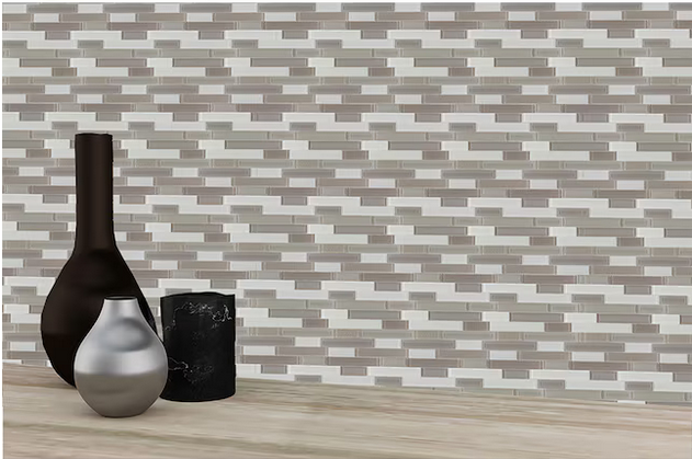 **PER PC** Artistry Champagne 12x13 Linear Mosaic, SF170152, 9.4sf, 10pcs, 36 lbs, FINAL PRICE: $3.99/pc, $39.90/bx + Tax