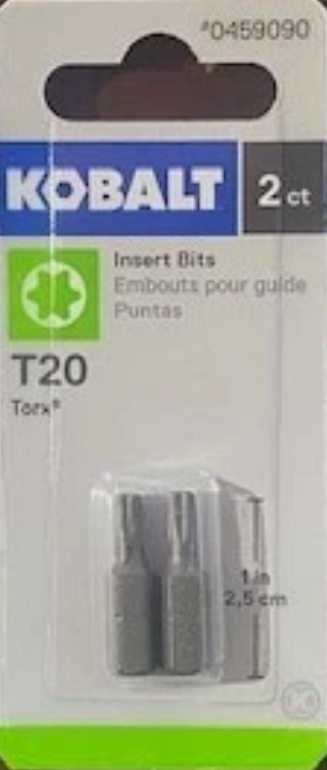 Kobalt 2-Piece 1/4-in x 2-3/8-in Torx Impact Driver Bit, 0459090, #1873523