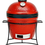 Kamado Joe Joe Jr. 13.5-in W Blaze Red Kamado Charcoal Grill, KJ13RH *JR2408, MSRP: $499.00, FINAL PRICE: $249.99 + TAX
