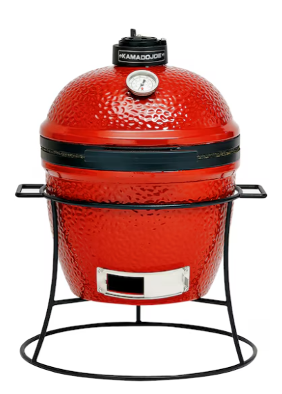 Kamado Joe Joe Jr. 13.5-in W Blaze Red Kamado Charcoal Grill, KJ13RH *JR2408, MSRP: $499.00, FINAL PRICE: $249.99 + TAX