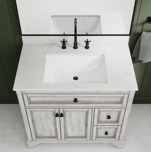 22 in. Undermount Rectangular Vitreous China Bathroom Sink in White, #14-027-W, FINAL PRICE: $44.99 + TAX