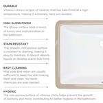 22 in. Undermount Rectangular Vitreous China Bathroom Sink in White, #14-027-W, FINAL PRICE: $44.99 + TAX