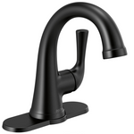 Delta Kayra Single Handle Bathroom Faucet in Matte Black, 533LF-BLMPU, MRSP: $342.75, FINAL PRICE: $99.99 + TAX