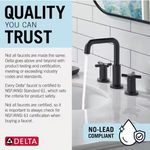 Delta Portwood Two Handle Centerset Bathroom Faucet in Spotshield Brushed Nickel, 25770LF-SP, MRSP: $162.85, FINAL PRICE: $59.99 + TAX