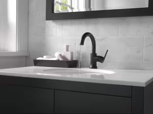 Delta Trinsic Single Handle Bathroom Faucet in Matte Black, 559HA-BL-DST, MRSP: $585, FINAL PRICE: $159.99 + TAX