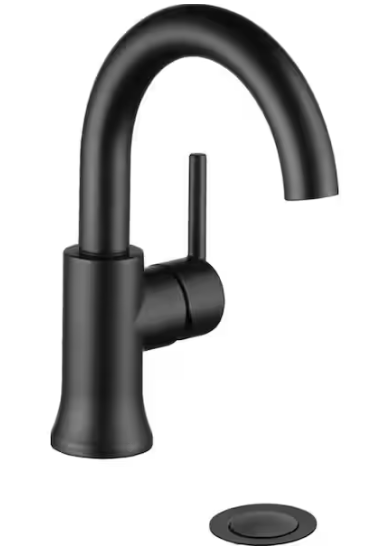 Delta Trinsic Single Handle Bathroom Faucet in Matte Black, 559HA-BL-DST, MRSP: $585, FINAL PRICE: $159.99 + TAX