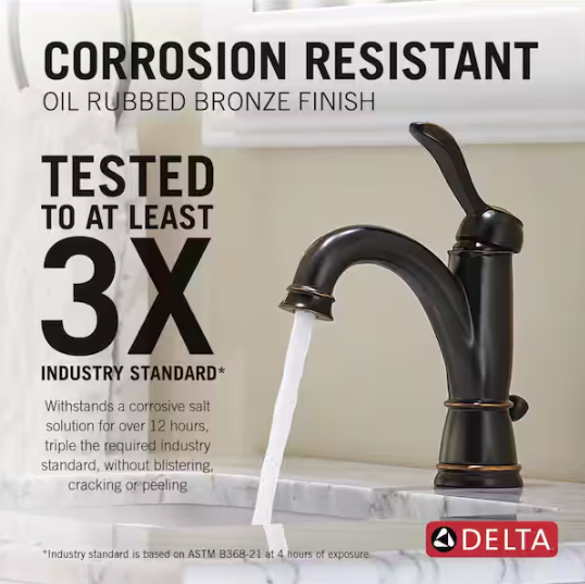 Delta Porter Single Handle Bathroom Faucet in Oil Rubbed Bronze, 15984LF-OB-ECO, MRSP: $246.9, FINAL PRICE: $49.99 + TAX
