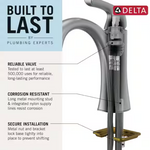 Delta Porter Single Handle Bathroom Faucet in Oil Rubbed Bronze, 15984LF-OB-ECO, MRSP: $246.9, FINAL PRICE: $49.99 + TAX