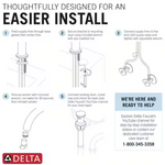 Delta Porter Single Handle Bathroom Faucet in Oil Rubbed Bronze, 15984LF-OB-ECO, MRSP: $246.9, FINAL PRICE: $49.99 + TAX