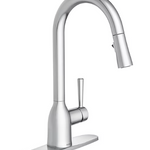 Moen Adler Chrome Single Handle Deck-mount Pull-down Kitchen Faucet with Sprayer (Includes Deck Plate)