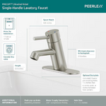 Peerless Precept Single-Handle Bath Faucet in Brushed Nickel, P1547LF-BN, MSRP: $127, FINAL PRICE: $59.99 + TAX