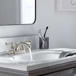 Peerless Elmhurst Two-Handle Centerset Bath Faucet in Brushed Nickel, P2465LF-BN, MSRP: $100.03, FINAL PRICE: $39.99 + TAX