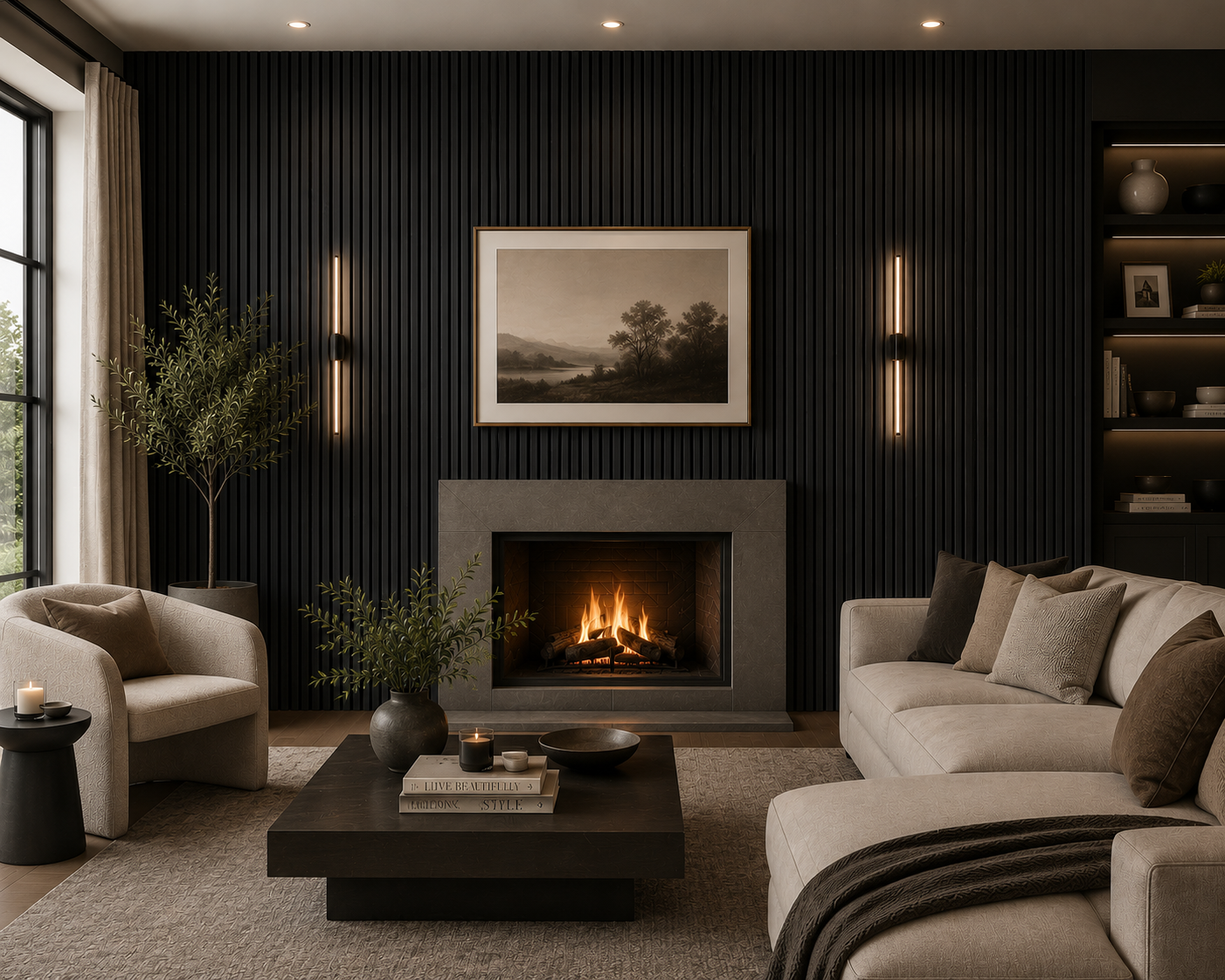 No. 026 Shadow 24x96 Straight Acoustic Wall Panel, DE801517-1-2496, FINAL PRICE: $69.99/pc, $4.37/sf + TAX