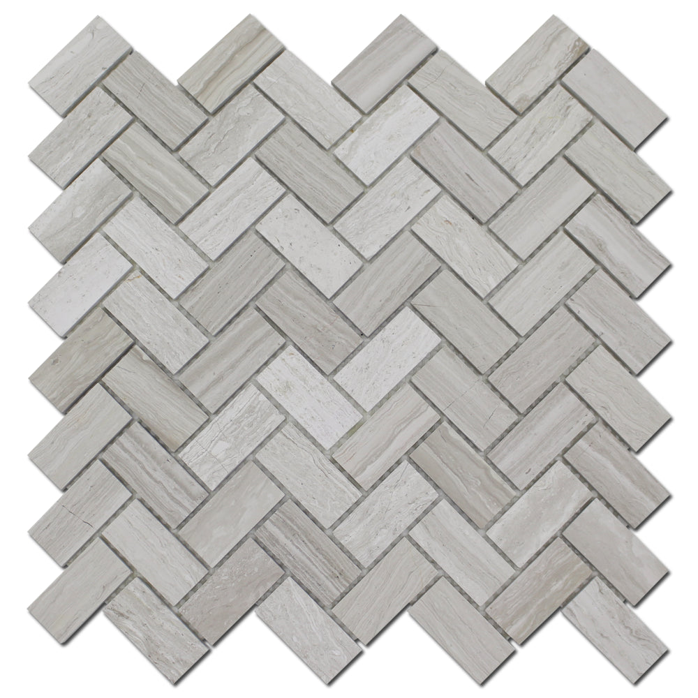 **PER PC** Wooden Herringbone 12x12 Polished Mosaic, SF210021, 5sf, 5pcs, 27 lbs, FINAL PRICE: $4.99/pc, $24.95/bx + Tax