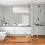 **PER BOX** Architek Light Grey Glossy 4x12 Subway Tile, 1ARK1LGRGL412, 9.69sf, 25pcs, 31 lbs, FINAL PRICE: $0.99/sf, $10.64/bx + Tax
