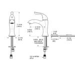 Pfister Elden Bath Faucet Brushed Nickel, LF-042-EDKK Retail:$188.00 Loc: A1 FINAL PRICE