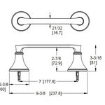 Pfister Woodbury Bath Toilet Paper Holder Accessory Spot Defense Brushed Nickel, BPH-WDGS Retail:$42.00, Loc: B9, FINAL PRICE