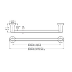 Pfister Pfirst Modern 18-in Towel Bar Bath Accessory Matte Black, BTB-PFM1B Retail: $64.00, Loc: B6, FINAL PRICE