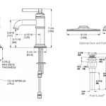 Pfister Kierland Bath Faucet Spot Defense Brushed Nickel, LF-042-KIEGS Retail:$172.33 Loc: B3 FINAL PRICE