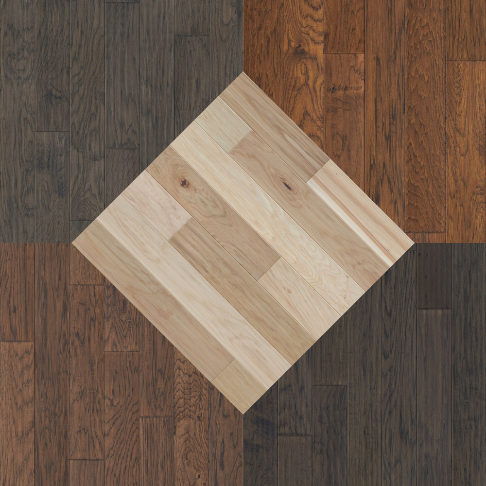 ** ON ORDER ** El Dorado 1/2-in x 6.5-in Handscraped Satin Hickory Engineered Hardwood, 43 lbs, 25.57sf, Final: $3.29/sf, - CLEARANCED PRICE: $2.99/sf