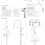 Pfister Venturi Kitchen Faucet Matte Black, F-529-7VNB / F-5297-VNB, Retail:$467.00 Loc: B3 FINAL PRICE