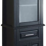 Virtu USA Walton 24-in Linen Side Cabinet in Espresso, MDC-5324-SIDECAB-ES