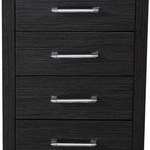 Virtu USA Dior 18-in Modern Side Cabinet in Zebra Gray, KSC-700-SIDECAB-ZG, CLEARANCE: $49.99 + TAX