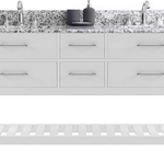 Caroline Estate 60 in. W x 22 in. D x 35 in. H Double Sink Bath Vanity in White with Arctic White Quartz Top, MD-2260-AWGRO-WH