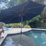 allen + roth 10-ft Commercial Auto-tilt Market Patio Umbrella,  MSRP: $448.00 SPECIAL! [FB013]
