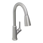 Elkay Single Hole Kitchen Faucet w/ Pull-down Spray and Lever Handle in Lustrous Steel, FINAL PRICE: $99.99 + TAX