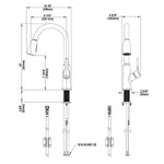 Elkay Single Hole Kitchen Faucet w/ Pull-down Spray and Lever Handle in Lustrous Steel, FINAL PRICE: $99.99 + TAX
