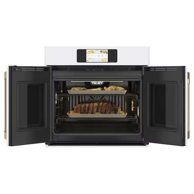Cafe Professional 30-in Smart Compatible Single Electric Wall Oven with Air Fry True Convection and Self + Steam Cleaning (Matte White), CTS90FP4NW2 *JR2508, Retail: $5599, FINAL PRICE: $3499.99 + TAX