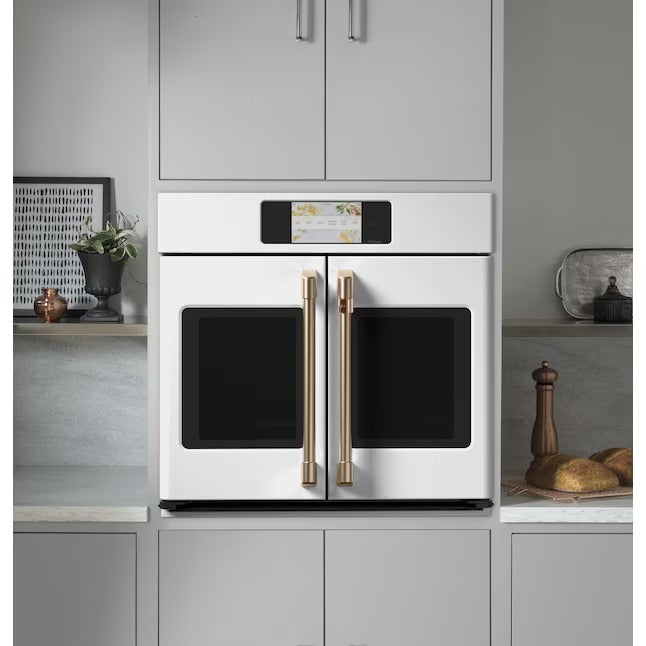 Cafe Professional 30-in Smart Compatible Single Electric Wall Oven with Air Fry True Convection and Self + Steam Cleaning (Matte White), CTS90FP4NW2 *JR2508, Retail: $5599, FINAL PRICE: $3499.99 + TAX
