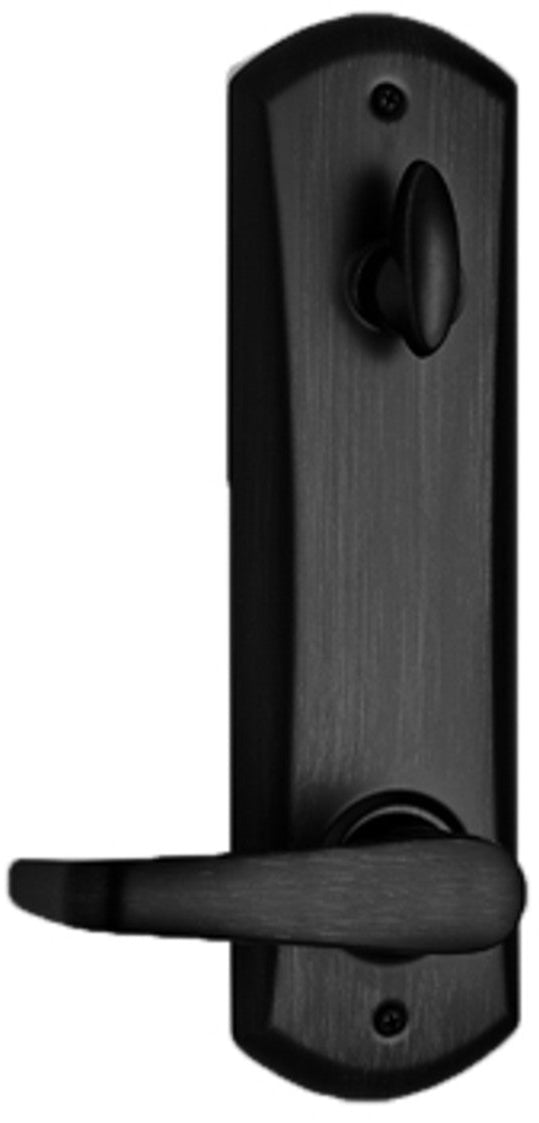 Kwikset Kingston Interconnect Keyed Entry UL Lever featuring SmartKey Security™ in Matte Black, 95080-025, FINAL: $79.99