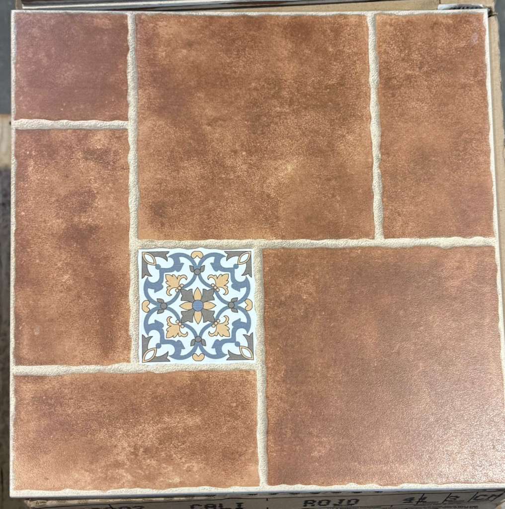 Cali Rojo 18x18 Matte, 767212031108, 7pcs, 15.28sf, Retail: $2.99/sf, FINAL PRICE: $0.99/sf, $15.13 + Tax