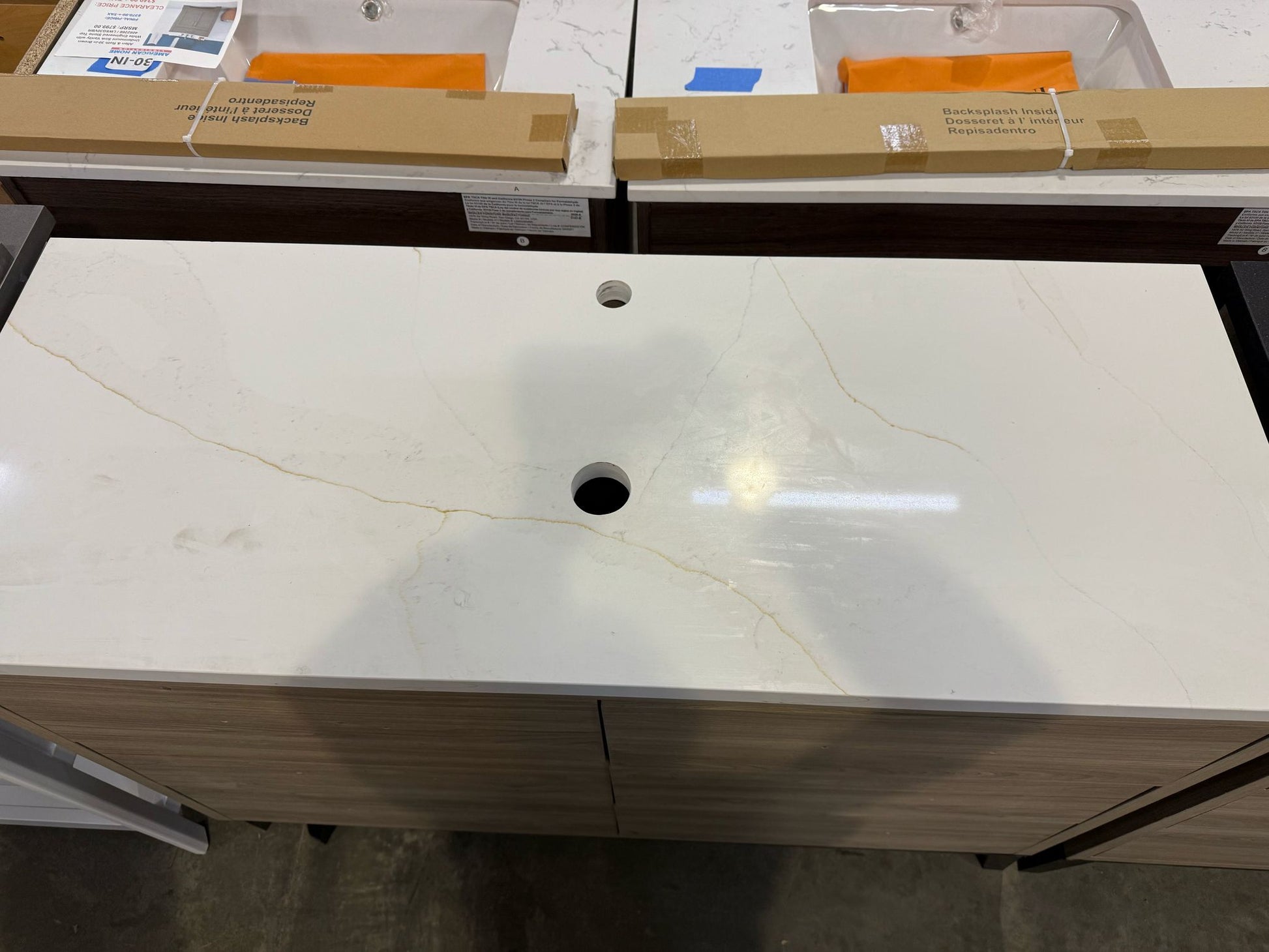 **CUSTOM TOP** Diamond NOW Piper Halifax 48-in Single Sink Bathroom Vanity with Custom Top, EC2148C70-CQTSQ, MSRP: $1,589.00, Final: $649.99, CLEARANCE: $499.99 + Tax