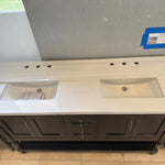 Virtu Vanity Julianna 60-in Espresso Double Sink Vanity with Custom Quartz Top, MD-3160-CQTSQ-ES