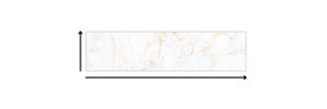 Rectangular light fixture with marble-like pattern on a white background