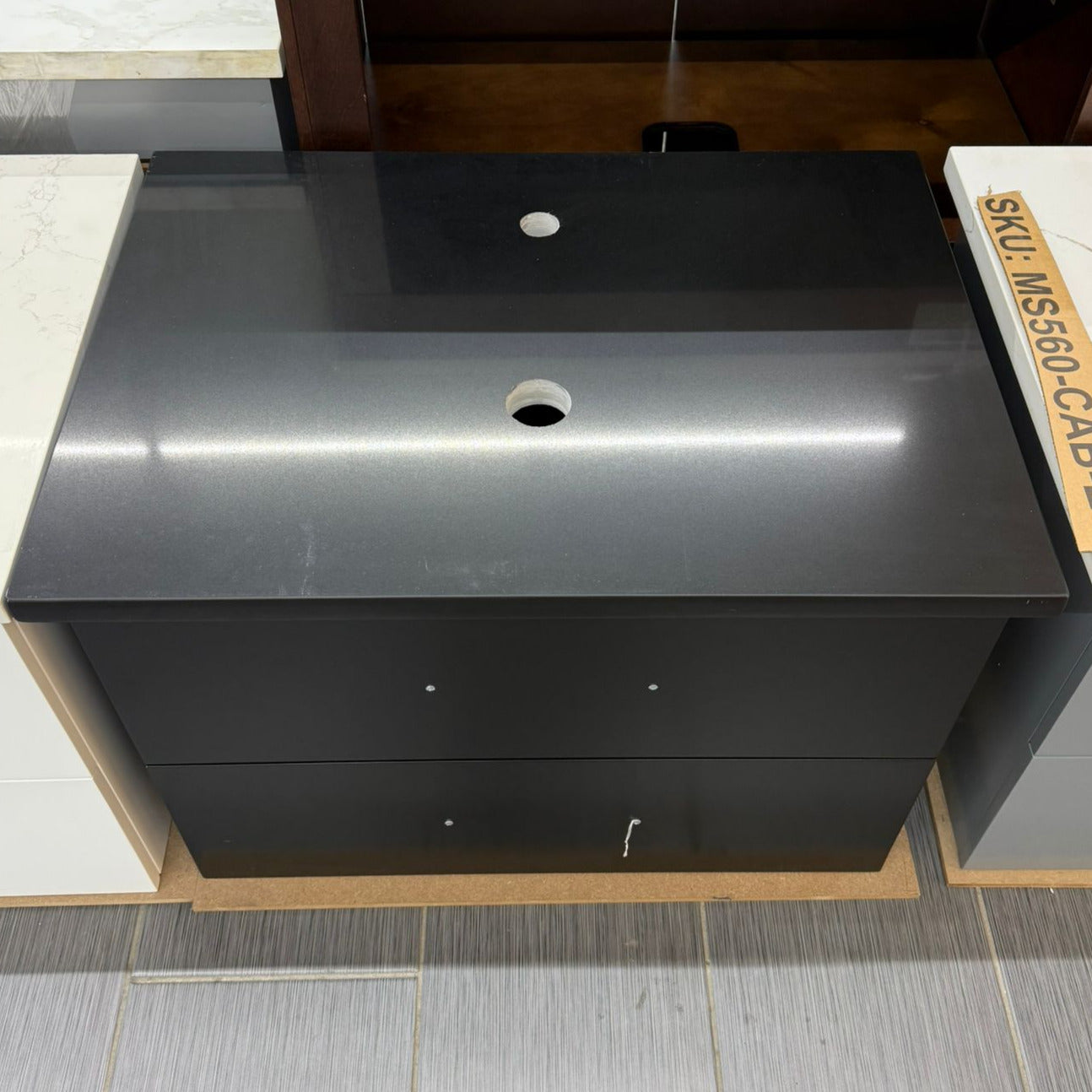 Marsala 29-in Single Sink Floating Bathroom Vanity with Custom Top and Vessel Sink, MS-560-CUSTOM, FINAL PRICE: $479.99 + TAX